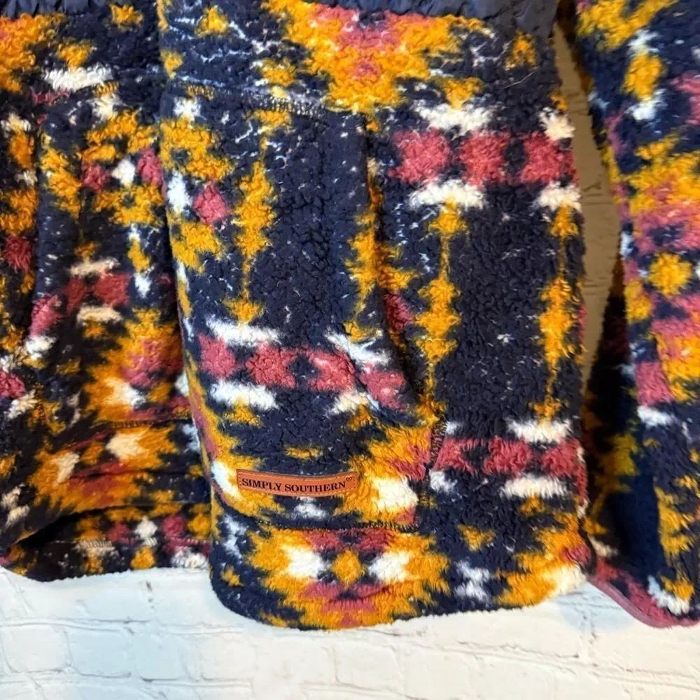 Simply Southern Multicolor Fleece Jacket - Picture 4 of 8
